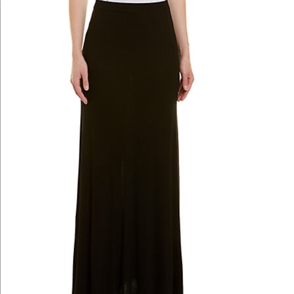 BCBG MaxAzria black maxi knit long skirt